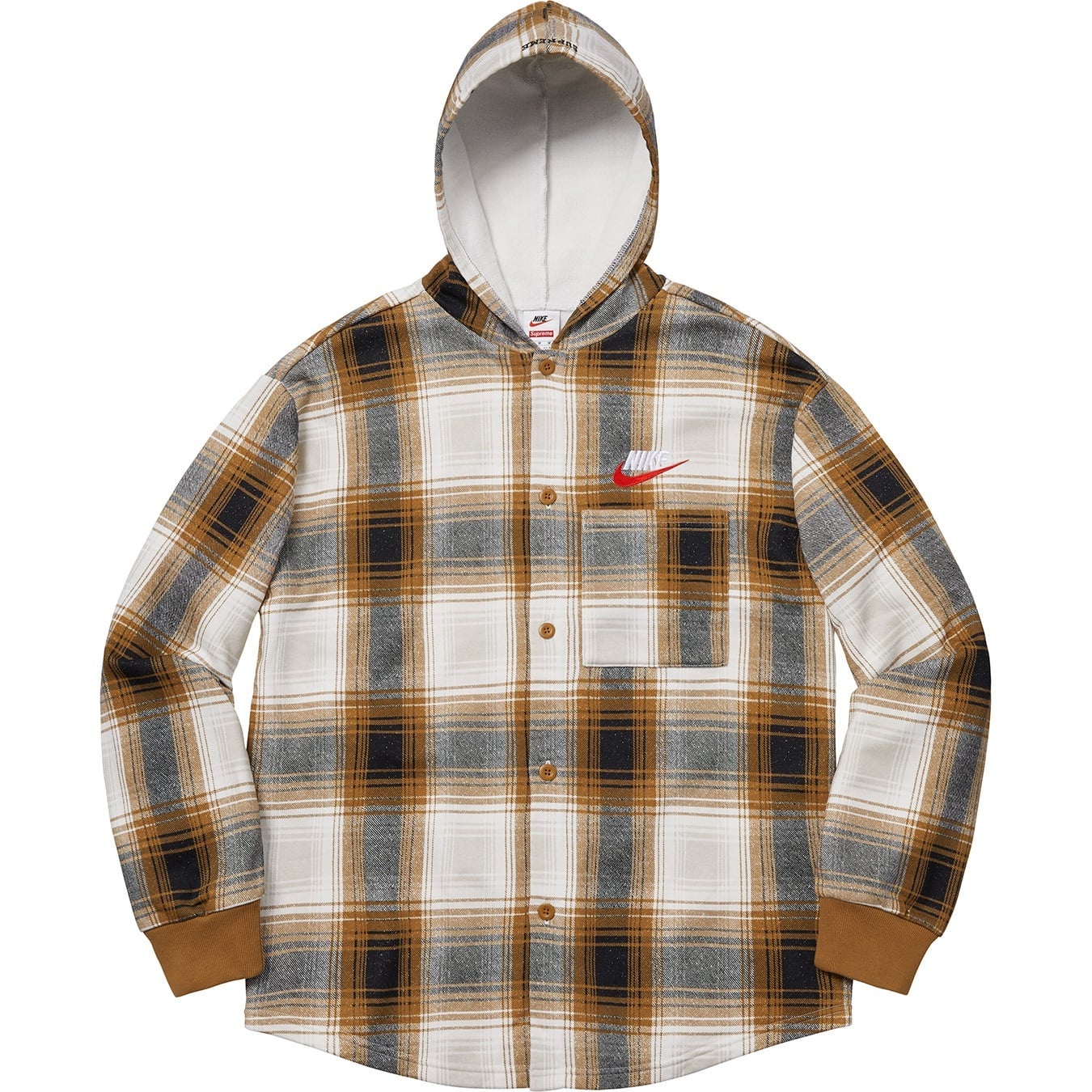 Supreme®/Nike® Plaid Hooded Sweatshirt view 8